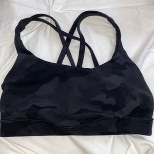 Lululemon dark camo sports bra size 2 never worn